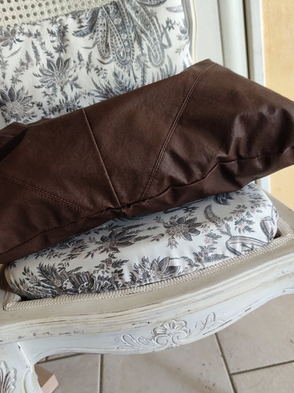 Grand sac cabas hobo marron chocolat porté épaule
