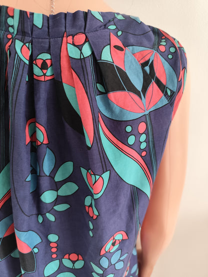 Robe boule La Fée Maraboutée – coton & soie – T.38/40