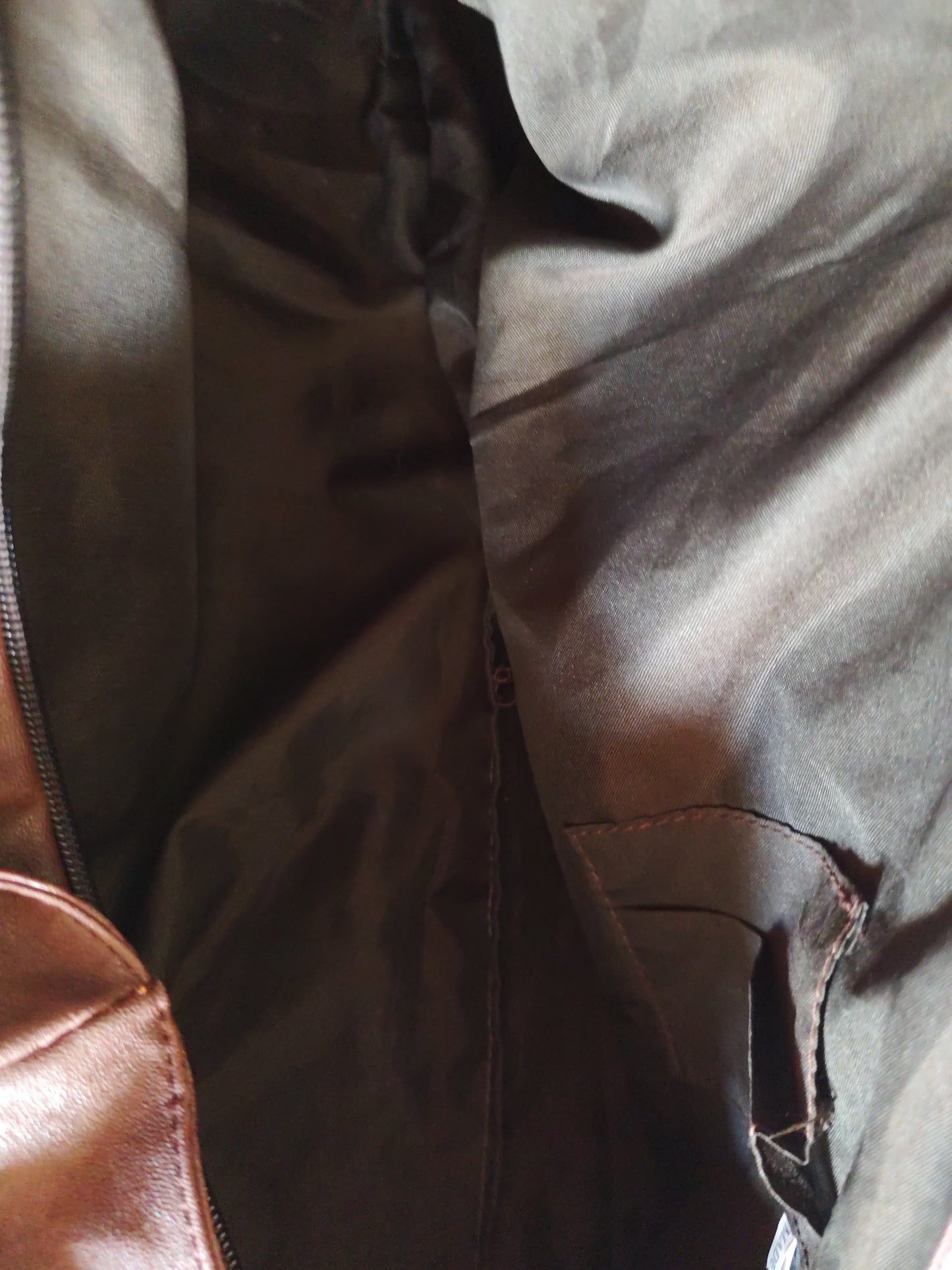 Grand sac cabas hobo marron chocolat porté épaule