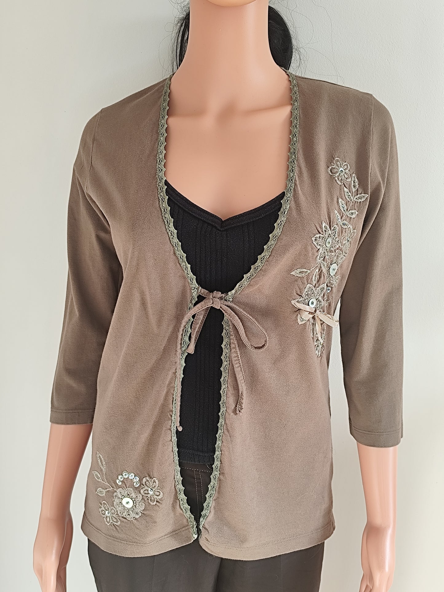 Veste CELAYA brodée et perlée – Élégance et raffinement - Taille 38/40