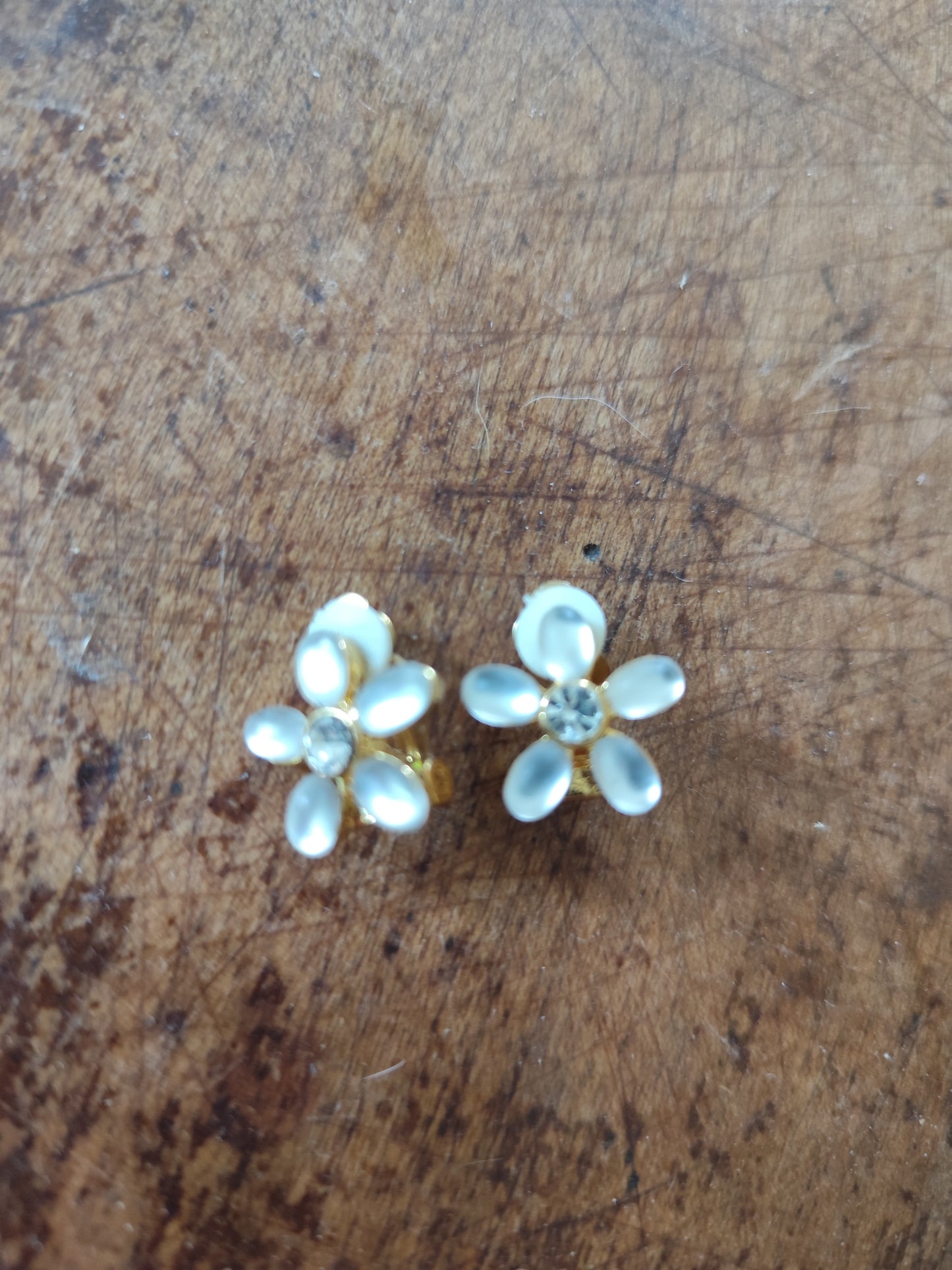 Boucle d'oreilles à clip fleur