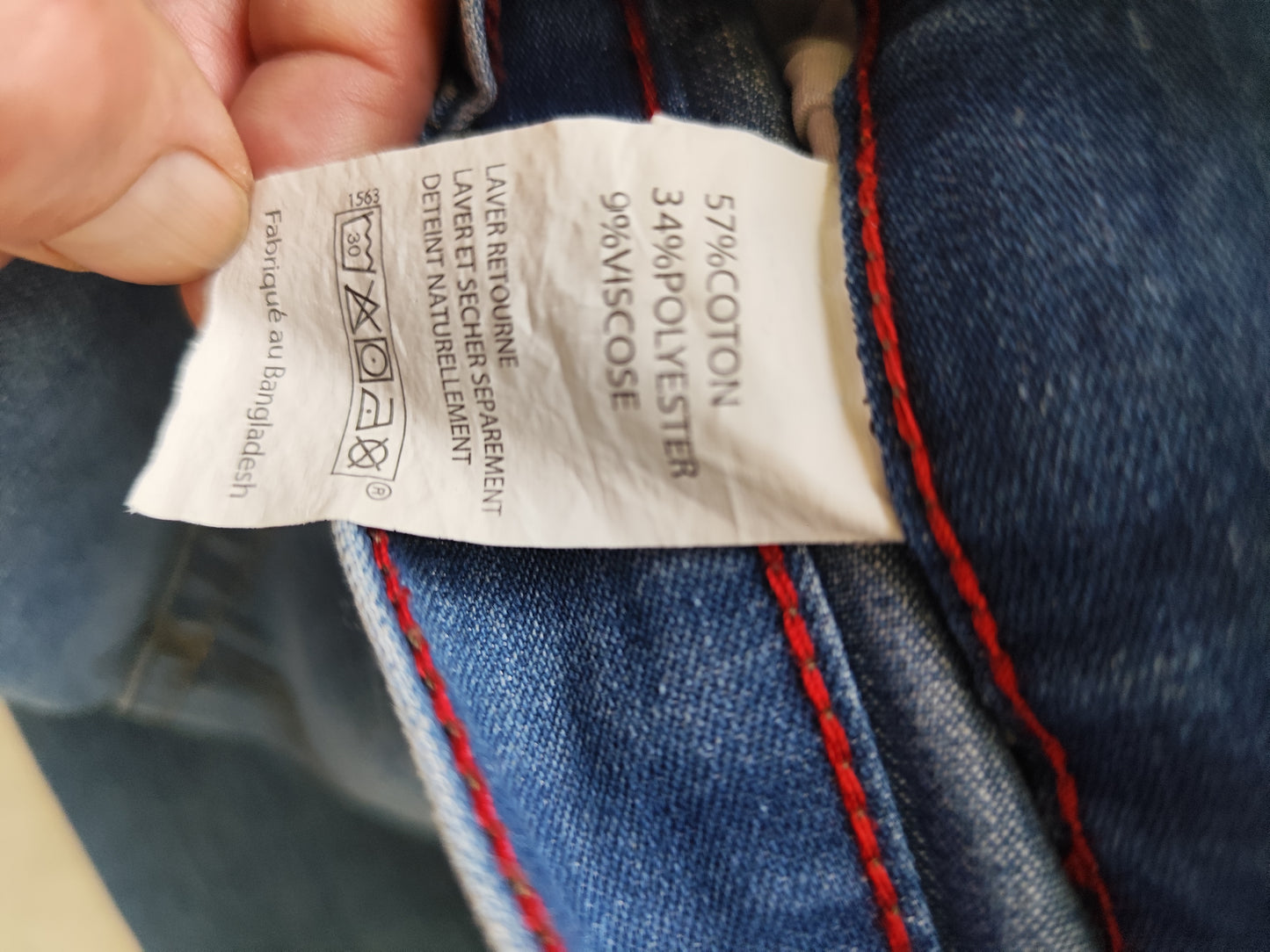 Jean Slim Homme COMPLICES Slim Straight Fit – Élégance et Confort - Taille 40 FR/W30 US