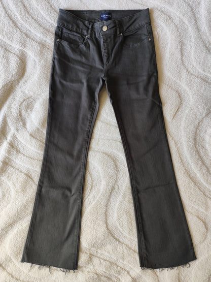 Jean bootcut kaki - bas effilochés - Carlakops Paris - Taille 34/36