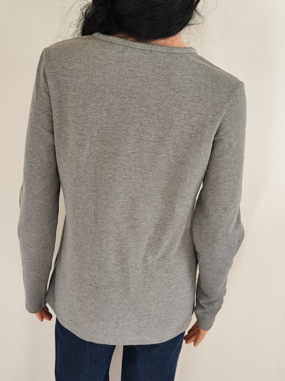 🖤 Pull Sweat Gris à Carreaux La City – Élégance et Confort au Quotidien - Taille 38/40