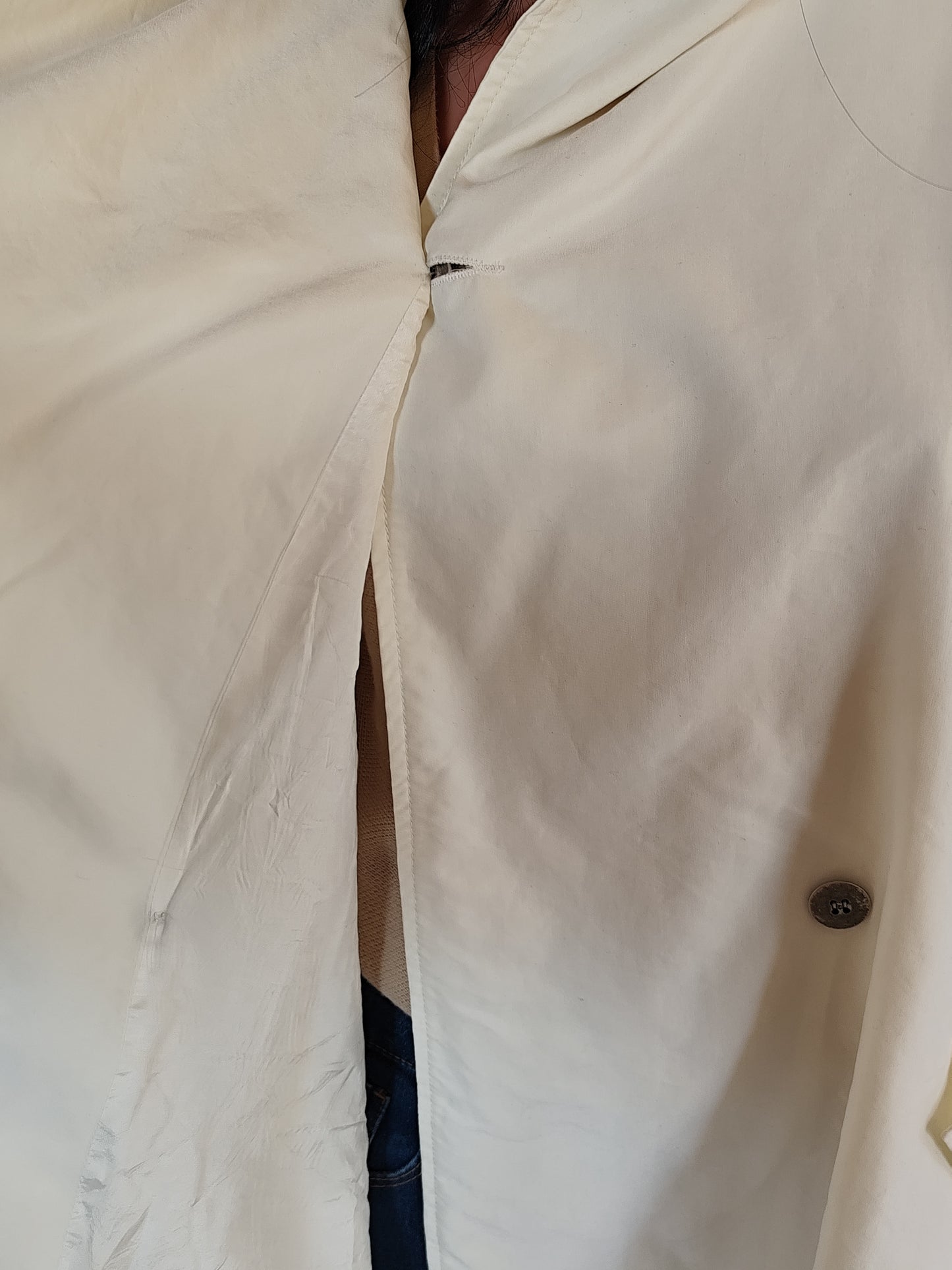 Trench  léger blanc cassé à capuche - Impertinence Paris - Taille unique/oversize 42 au 52