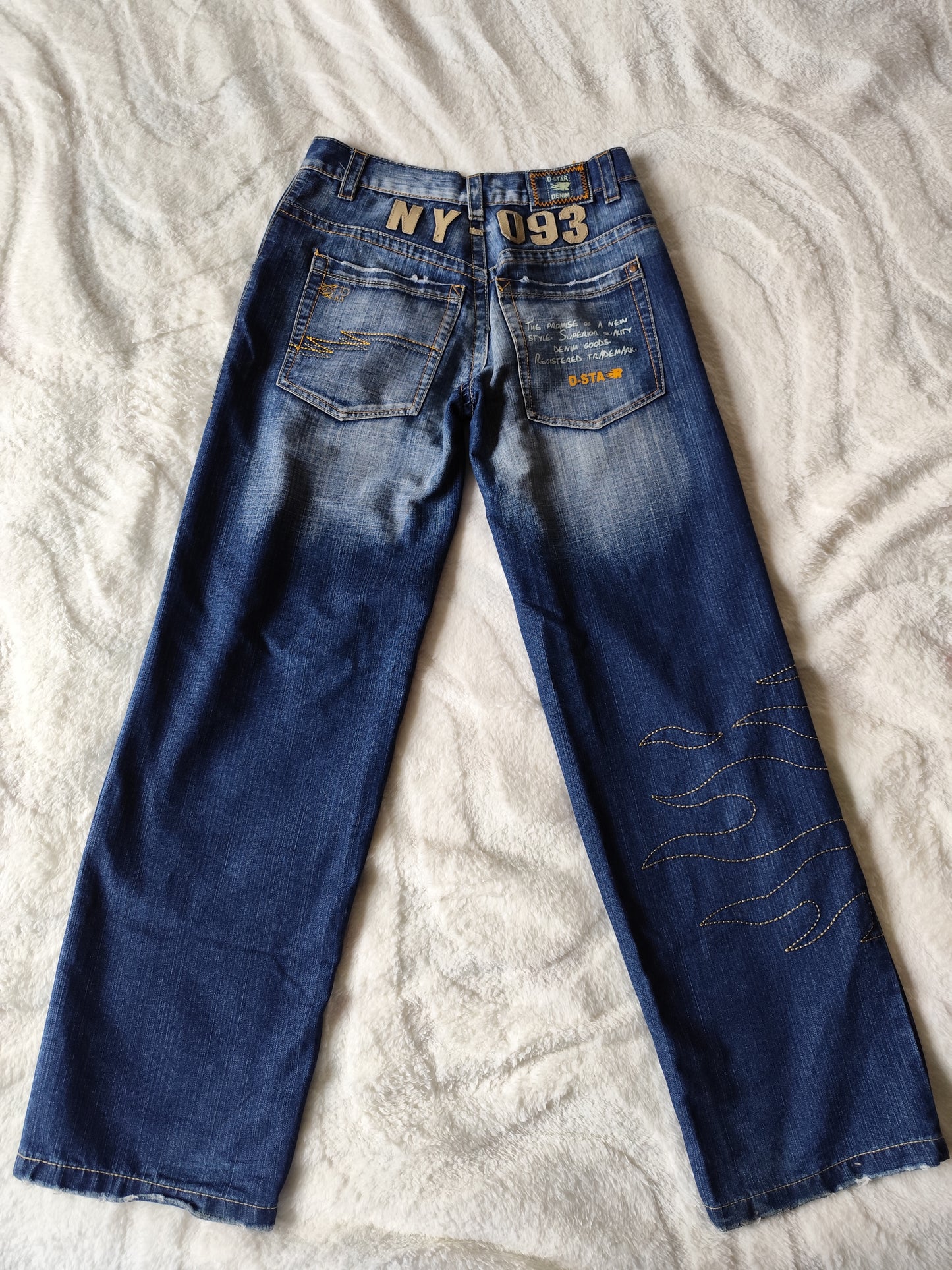 👖 Jean baggy vintage old school femme – D-Star – Taille 40