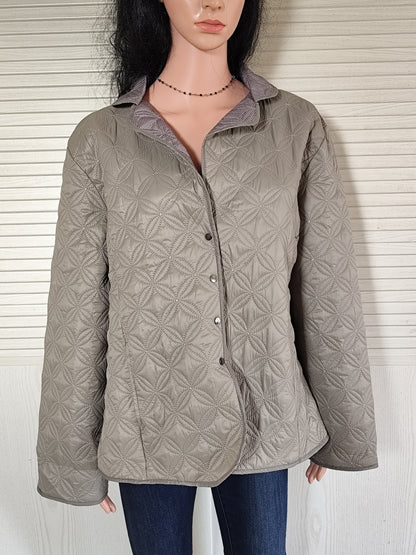 Veste matelassée surpiquée La Maison du Jersey beige taupe - Taille  48