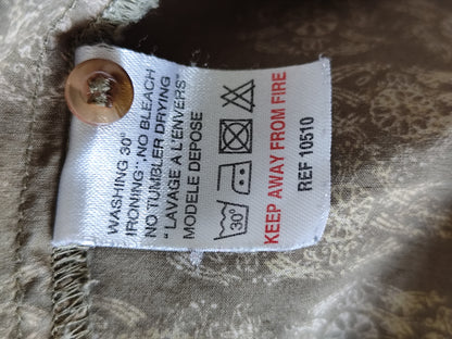 Tunique Miss Captain kaki motifs floraux – Taille 38