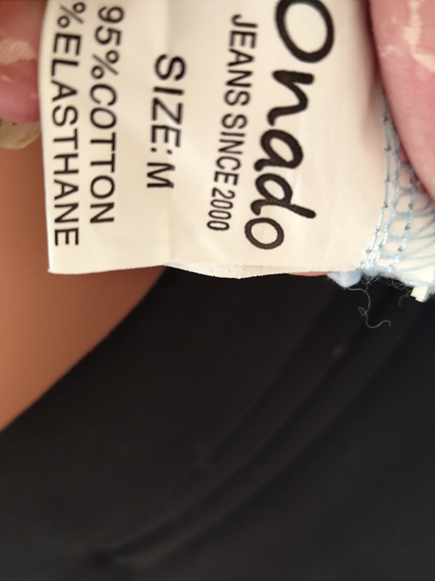 Chemise bleu ciel  Onado col perlé - Taille 38