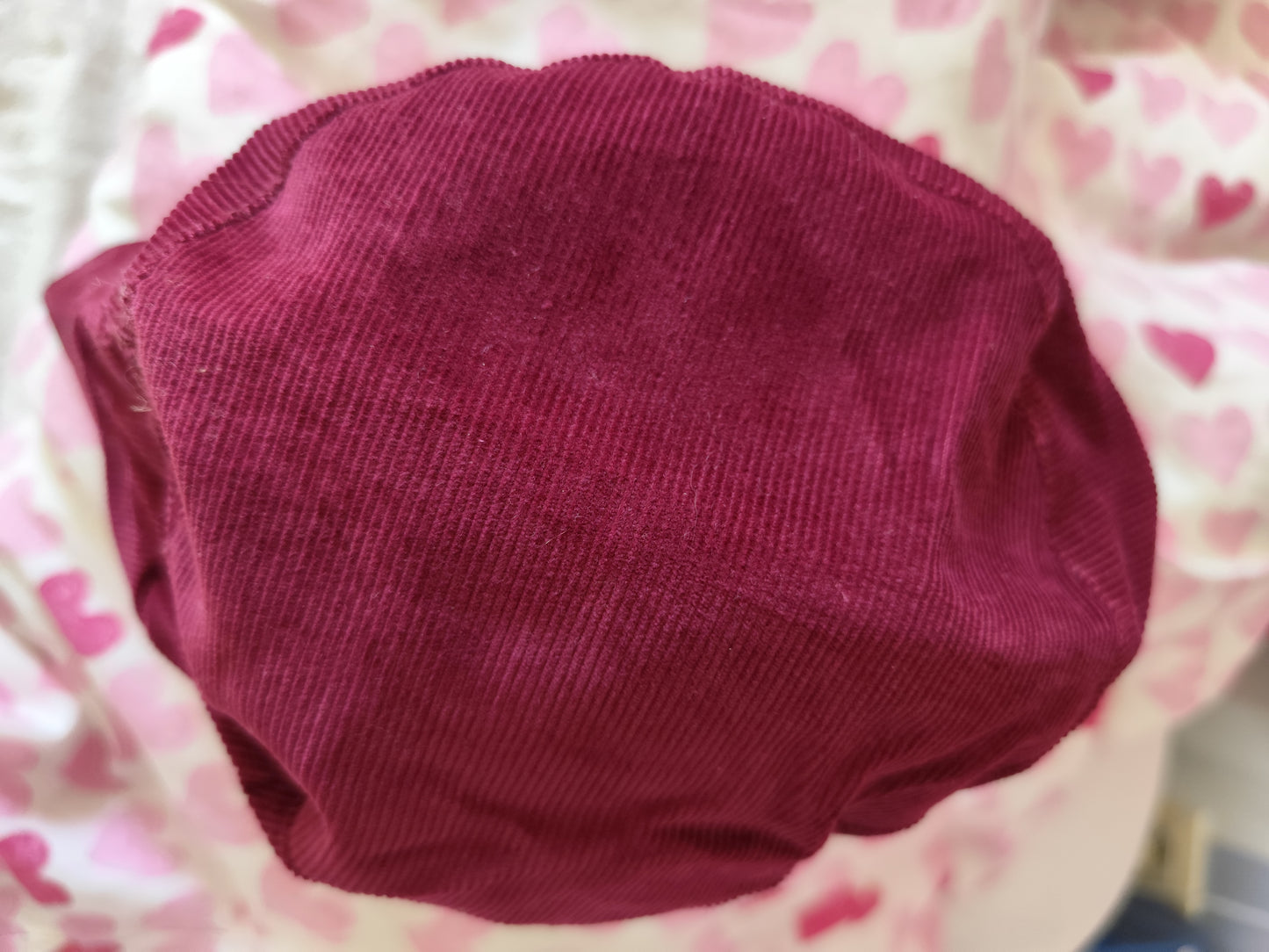 Bob côtelé bordeaux LDADPR