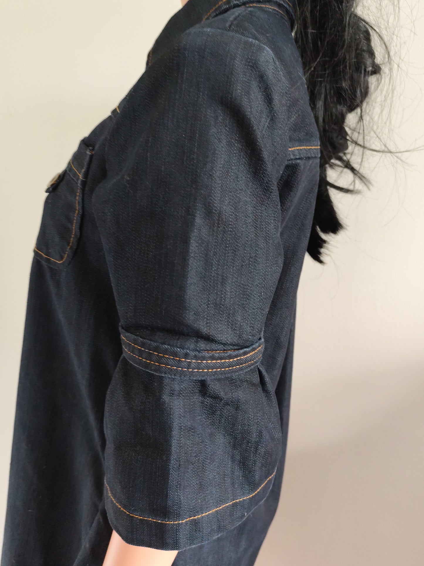 Robe chemise en jean Tamma Jeans – style worker féminin - Taille 40/42