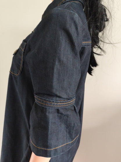 Robe chemise en jean Tamma Jeans – style worker féminin - Taille 40/42