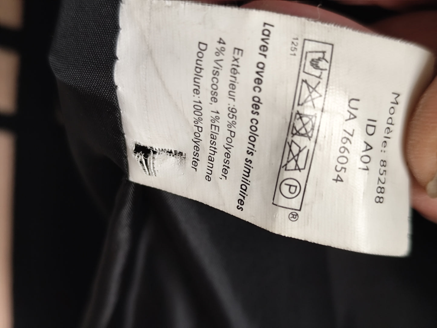 Manteau noir Tout Simplement – T. XL/42