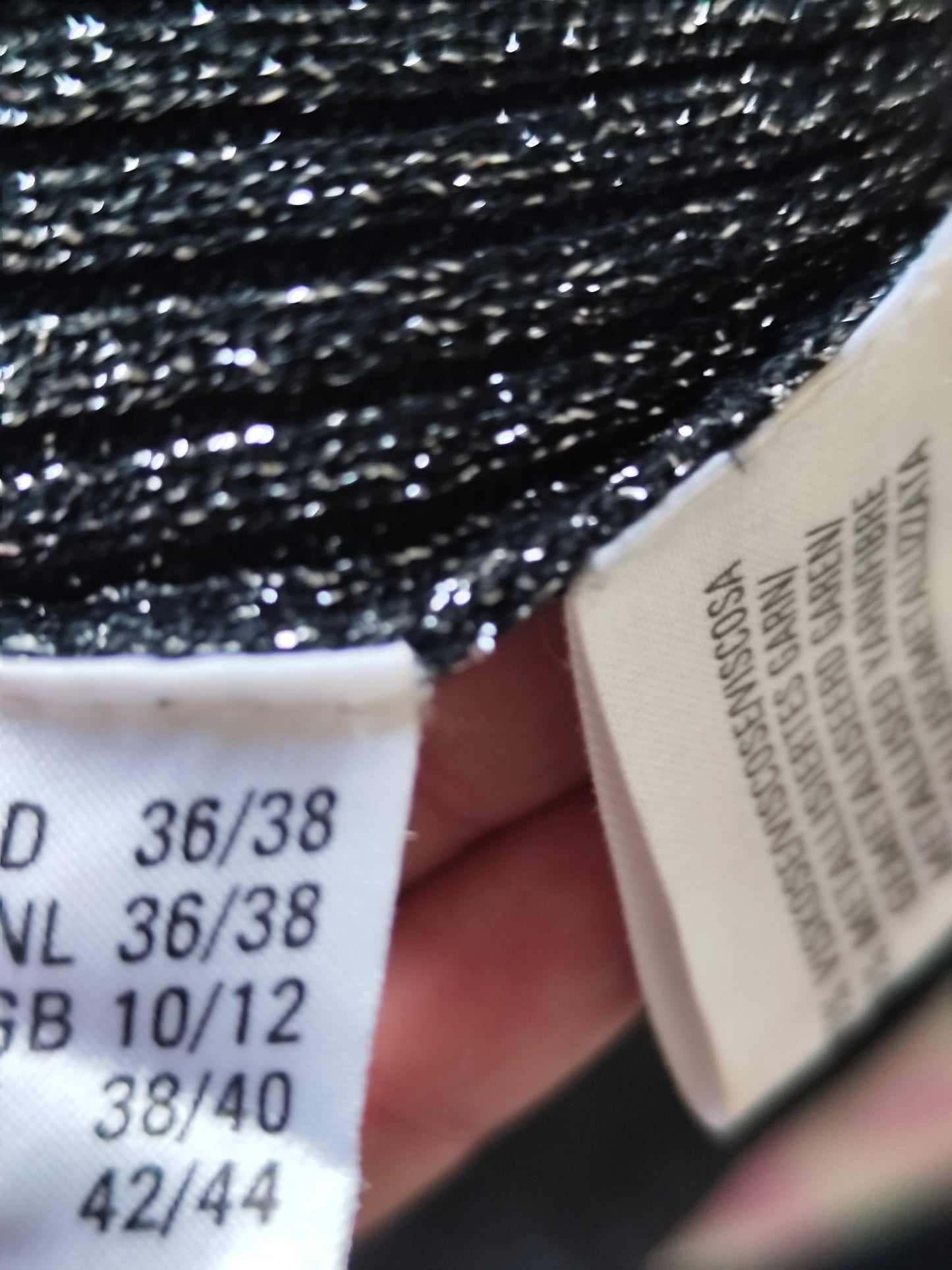 Haut fluide col bateau lurex argenté  - Taille 36/38