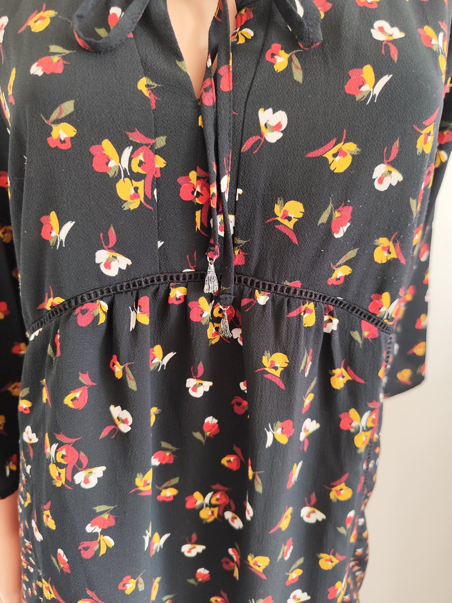Blouse fluide à fleurs Christine Laure – taille 40/42