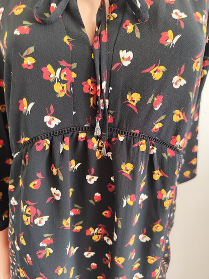 Blouse fluide à fleurs Christine Laure – taille 40/42