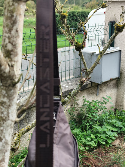Sac bandoulière Lancaster marron chocolat en toile