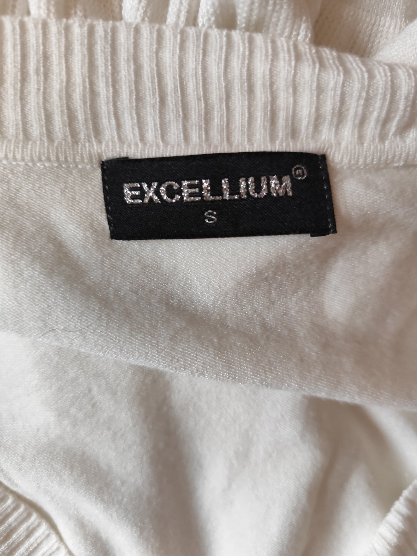 Robe blanche plissée Excelium – Taille 36/38