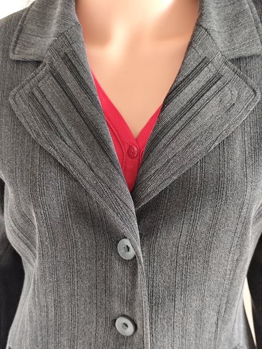 Veste cintrée grise doublée Armand Thiery Affinités - Taille 40