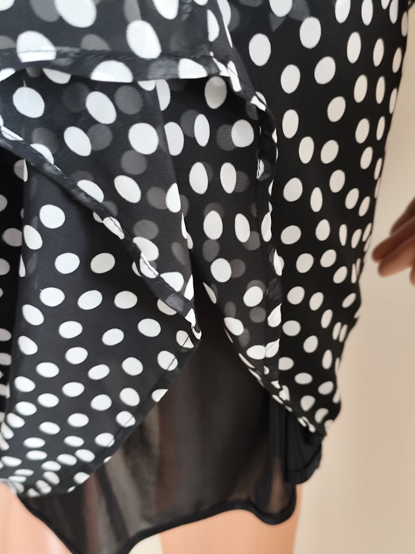 Robe noire à pois blancs Etam – Taille 42