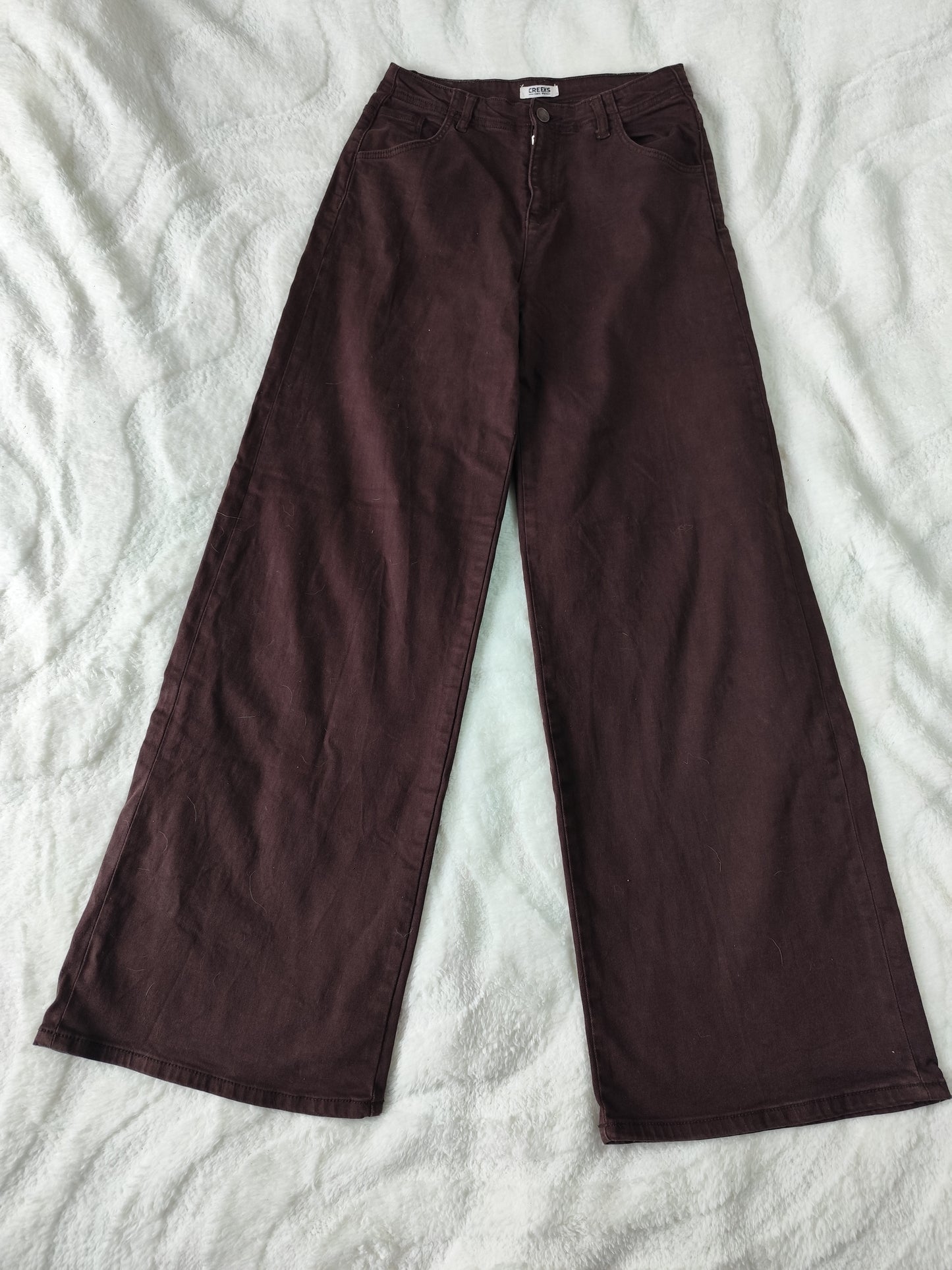 Jean Creeks Y2K – Coupe Extra Large & Longue – Chocolat Vintage  - Taille 40