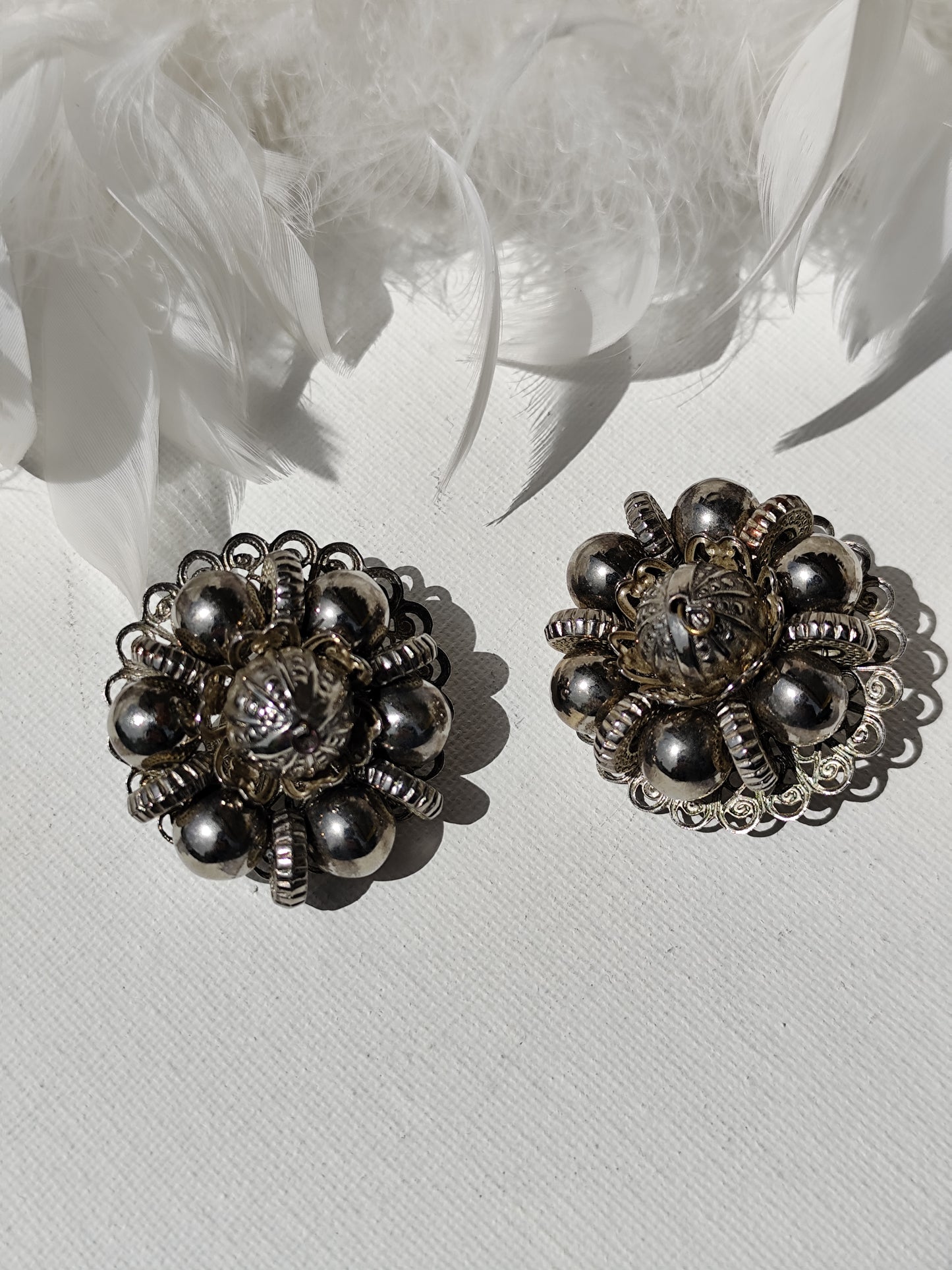 Boucles d’oreilles clips vintage – Années 70/80
