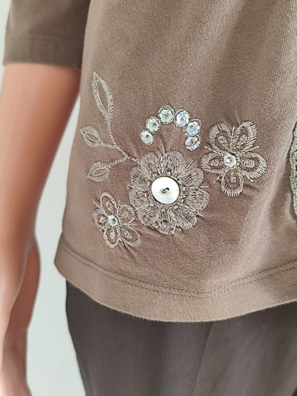 Veste CELAYA brodée et perlée – Élégance et raffinement - Taille 38/40