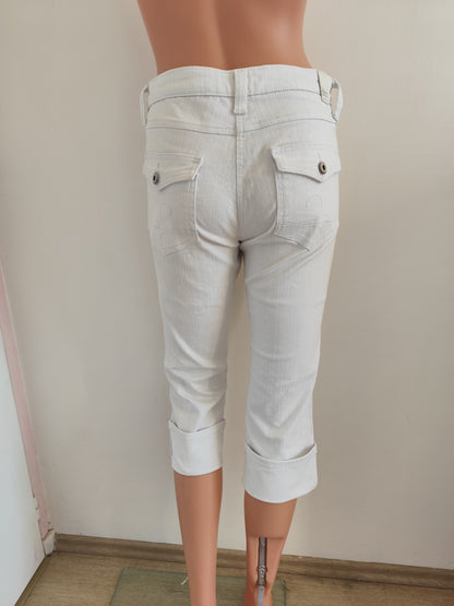 Pantacourt en jean blanc – Pimkie Collection –  Taille 34/36