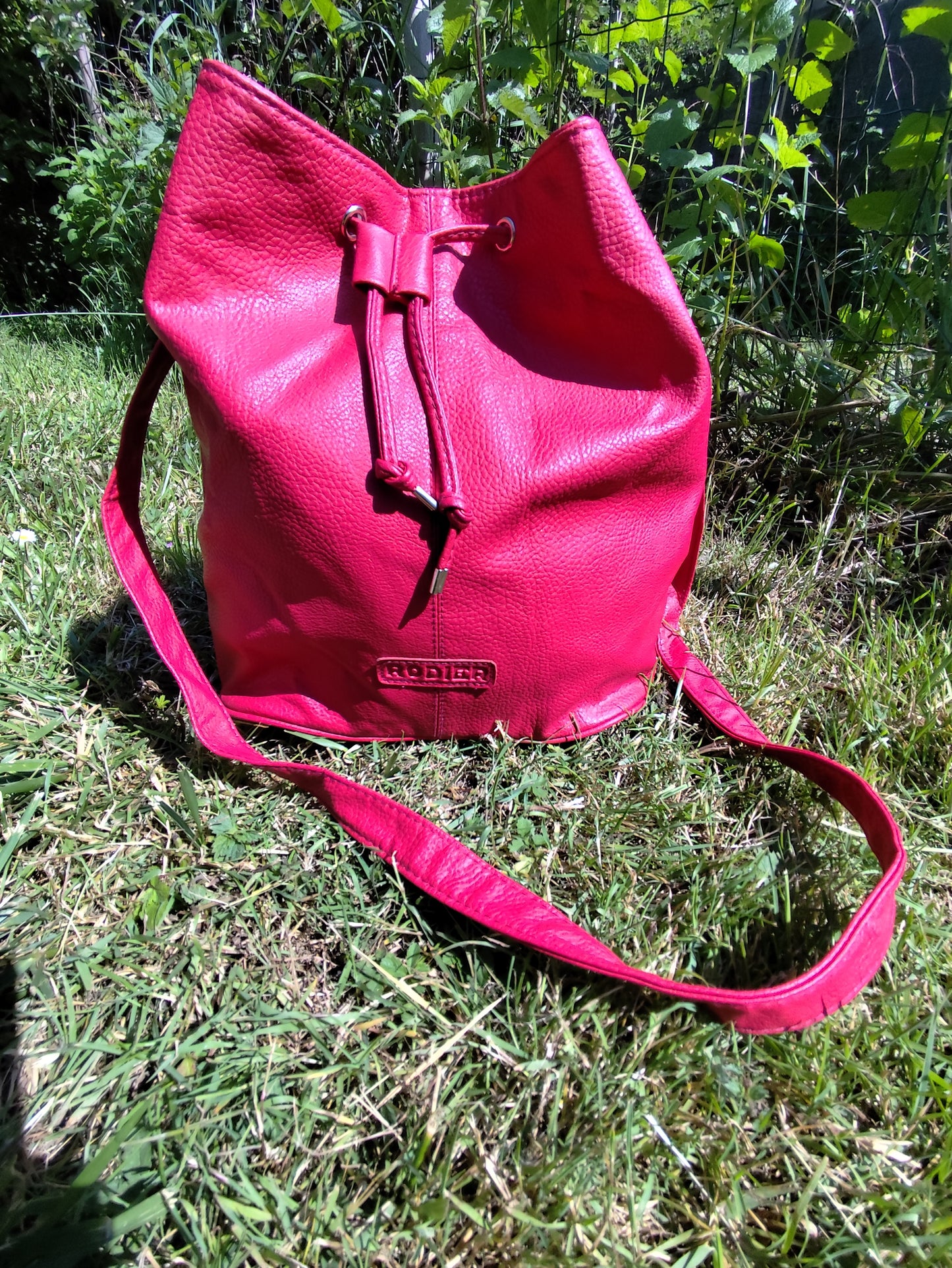 Sac seau Rodier rose framboise – 30x27x18 cm