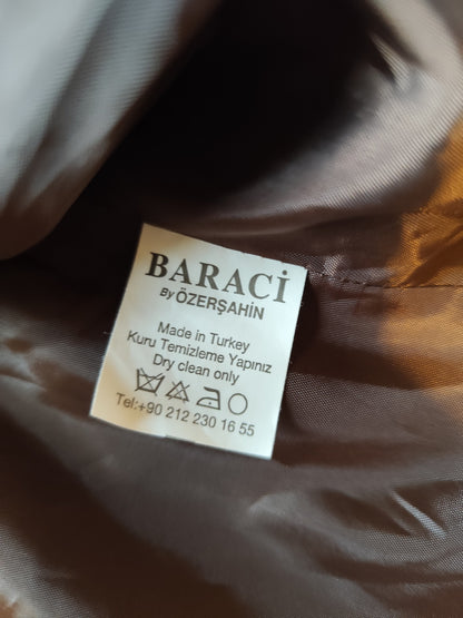 Veste blazer marron satiné Baraci – Taille 40/42
