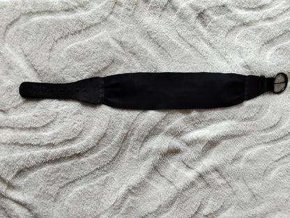 Ceinture large en cuir noir Pepe Jeans – boucle ronde - 80 cm