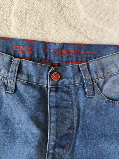 Jean Slim Homme COMPLICES Slim Straight Fit – Élégance et Confort - Taille 40 FR/W30 US