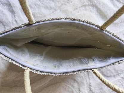 Sac tressé style raphia – vintage & estival