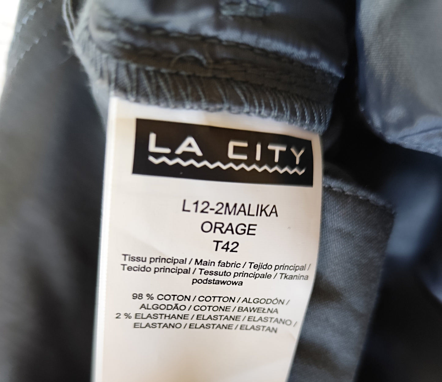 Pantalon La City – Gris Foncé – Taille 42 – Élégance Citadine & Confort