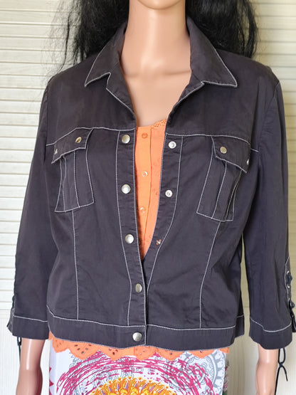 Veste courte cintrée Alain Manoukian bleu marine - Taille 42