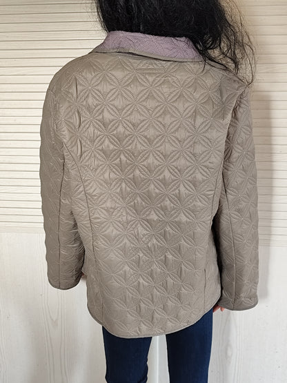Veste matelassée surpiquée La Maison du Jersey beige taupe - Taille  48