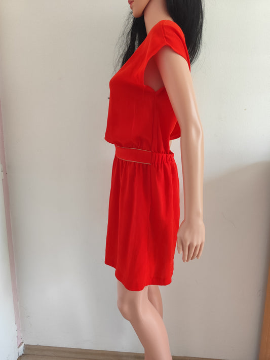 Robe rouge dos nu noué – It Hippie – taille S