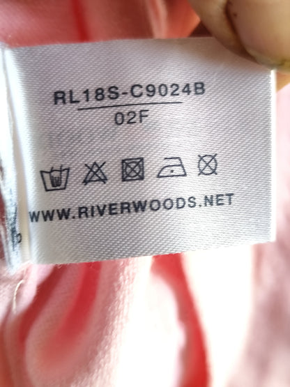 Pull River Woods rose col V avec motif papillon en strass au dos - Taille 38