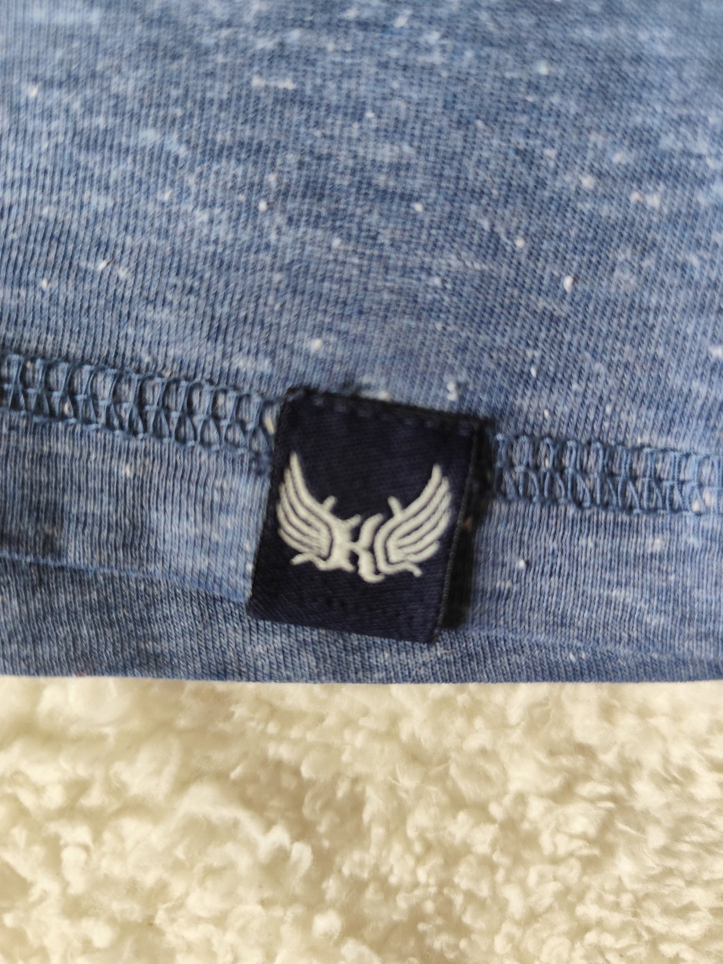 T-shirt bleu effet jean Kaporal - Taille M