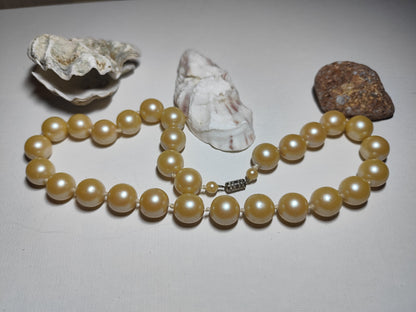 ✨ Collier Vintage Perles Imitation – Fermoir Argenté Strass – Élégance Intemporelle