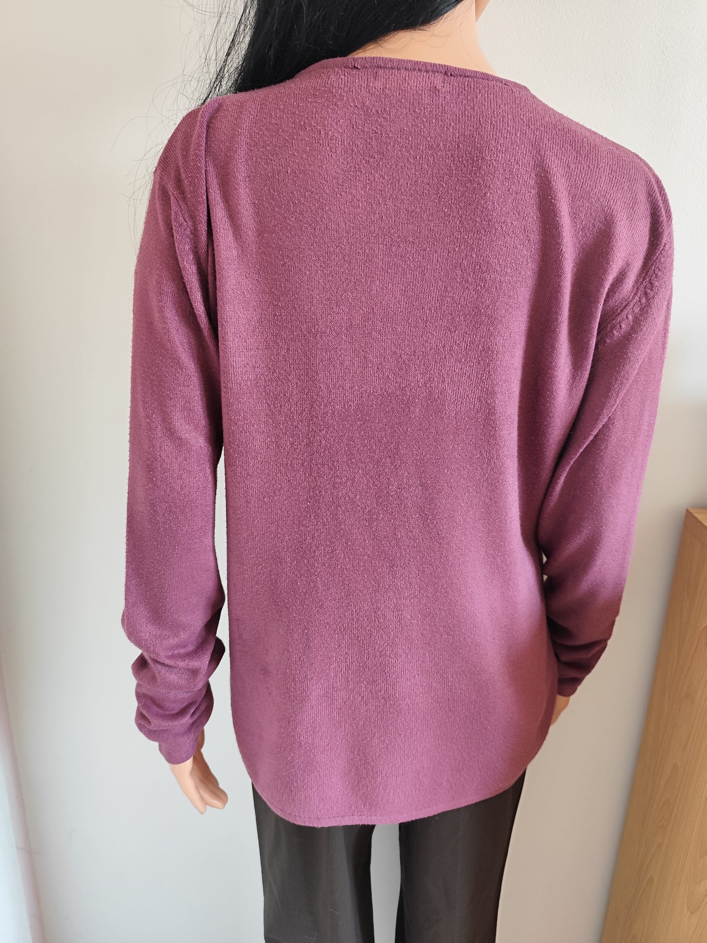 💜 Gilet Damart Vintage  – Broderies Florales – Taille 38