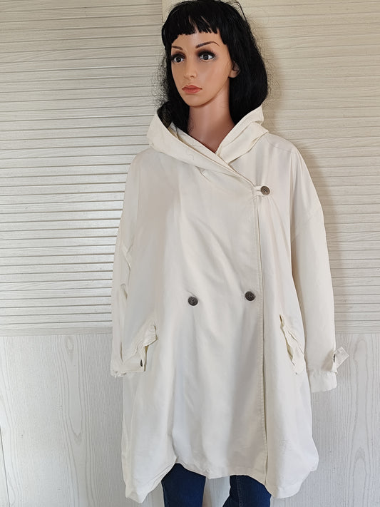 Trench  léger blanc cassé à capuche - Impertinence Paris - Taille unique/oversize 42 au 52