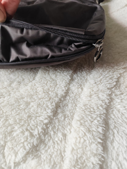 Sac bandoulière Lancaster marron chocolat en toile