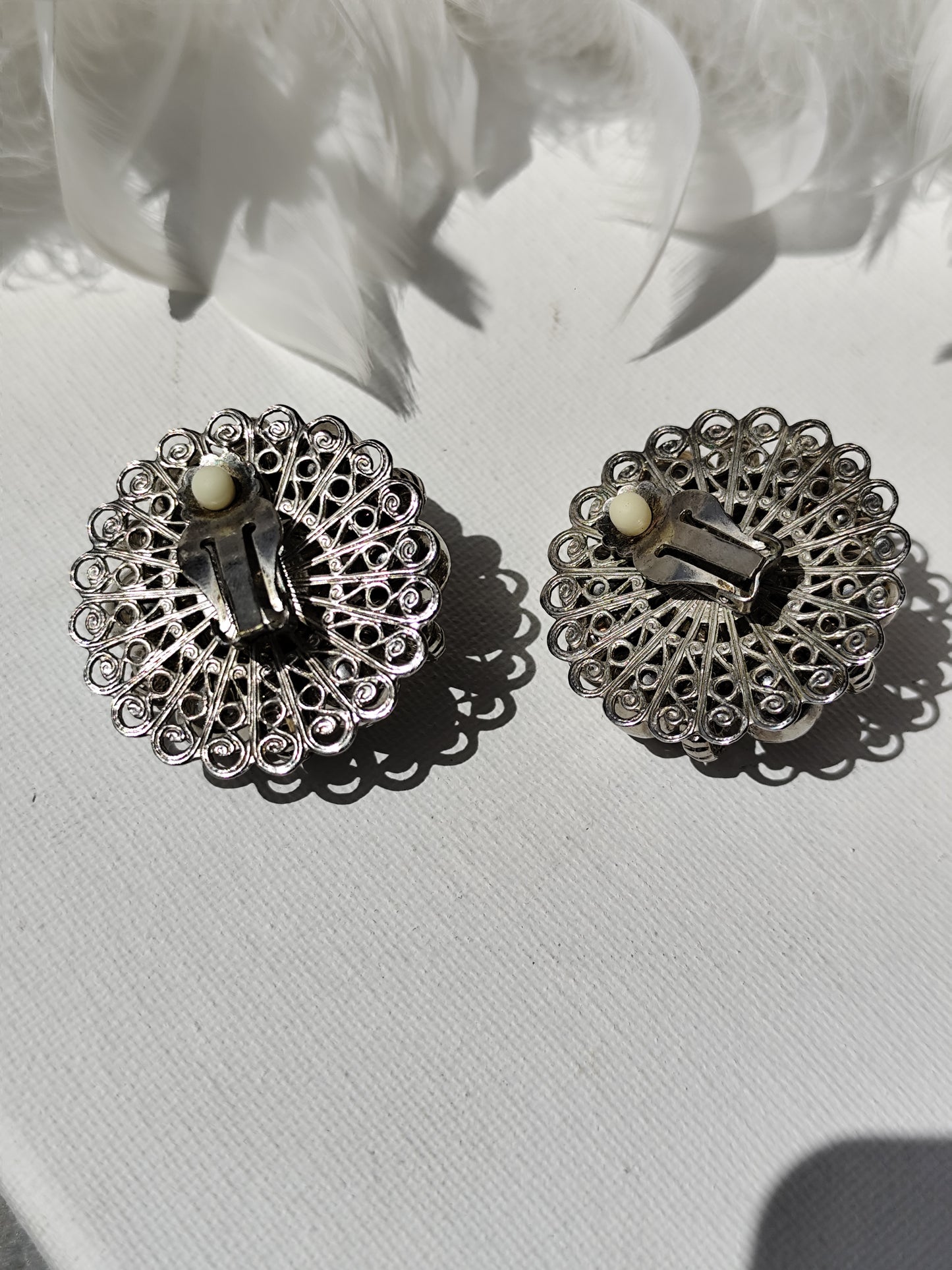 Boucles d’oreilles clips vintage – Années 70/80