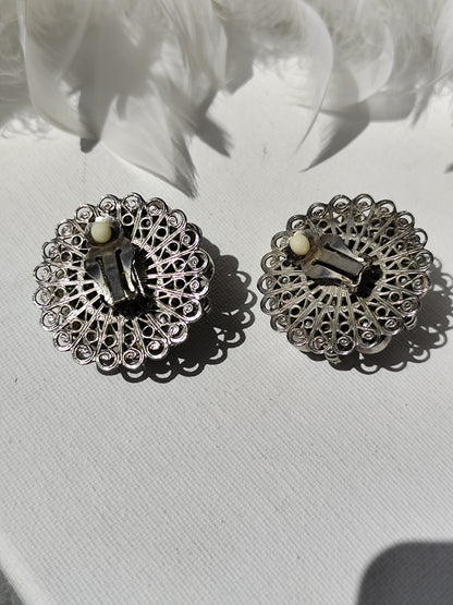 Boucles d’oreilles clips vintage – Années 70/80