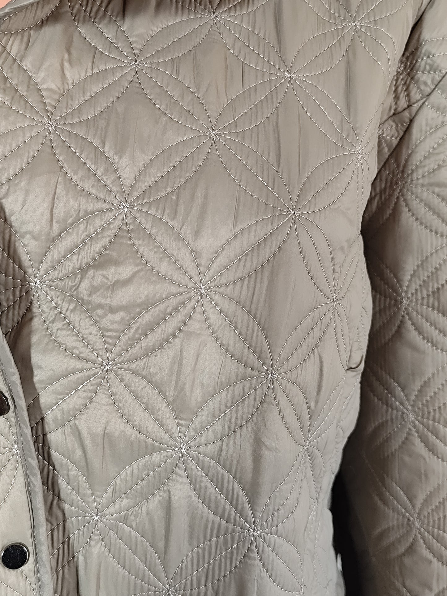 Veste matelassée surpiquée La Maison du Jersey beige taupe - Taille  48
