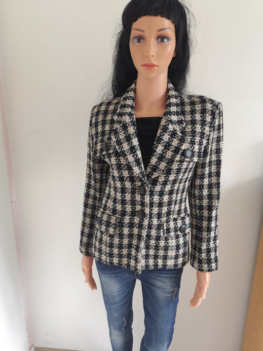 Veste courte pied-de-poule - Vertigo Paris - Taille M