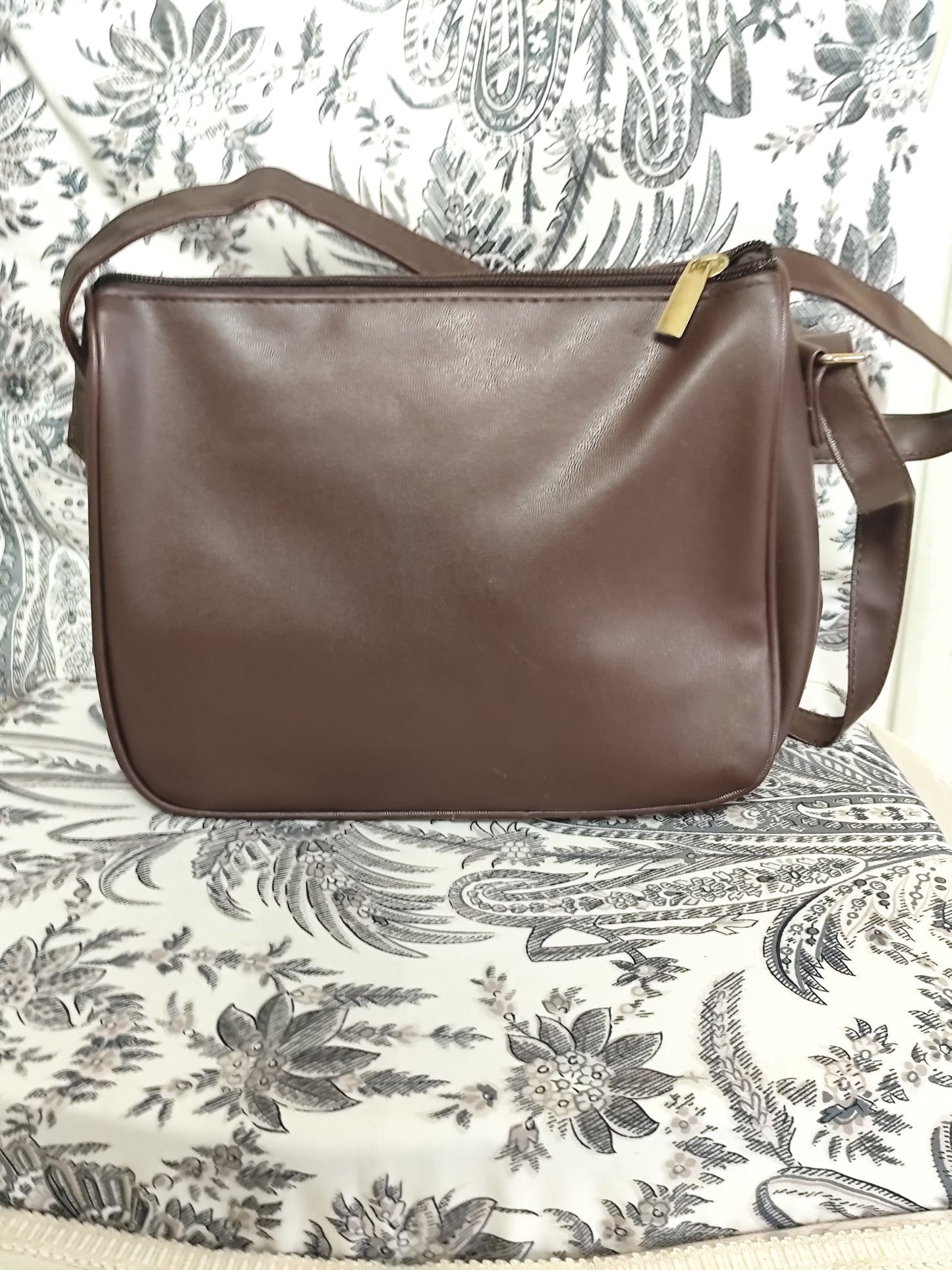 Sac bandoulière marron chocolat – Ted Lapidus