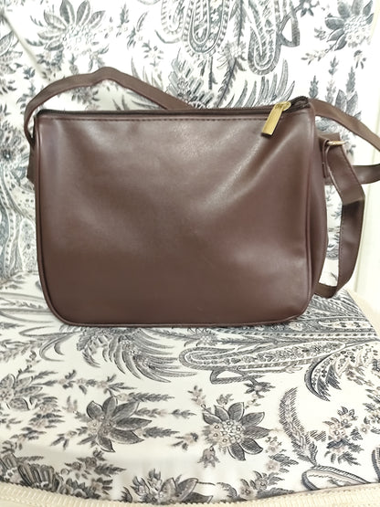 Sac bandoulière marron chocolat – Ted Lapidus