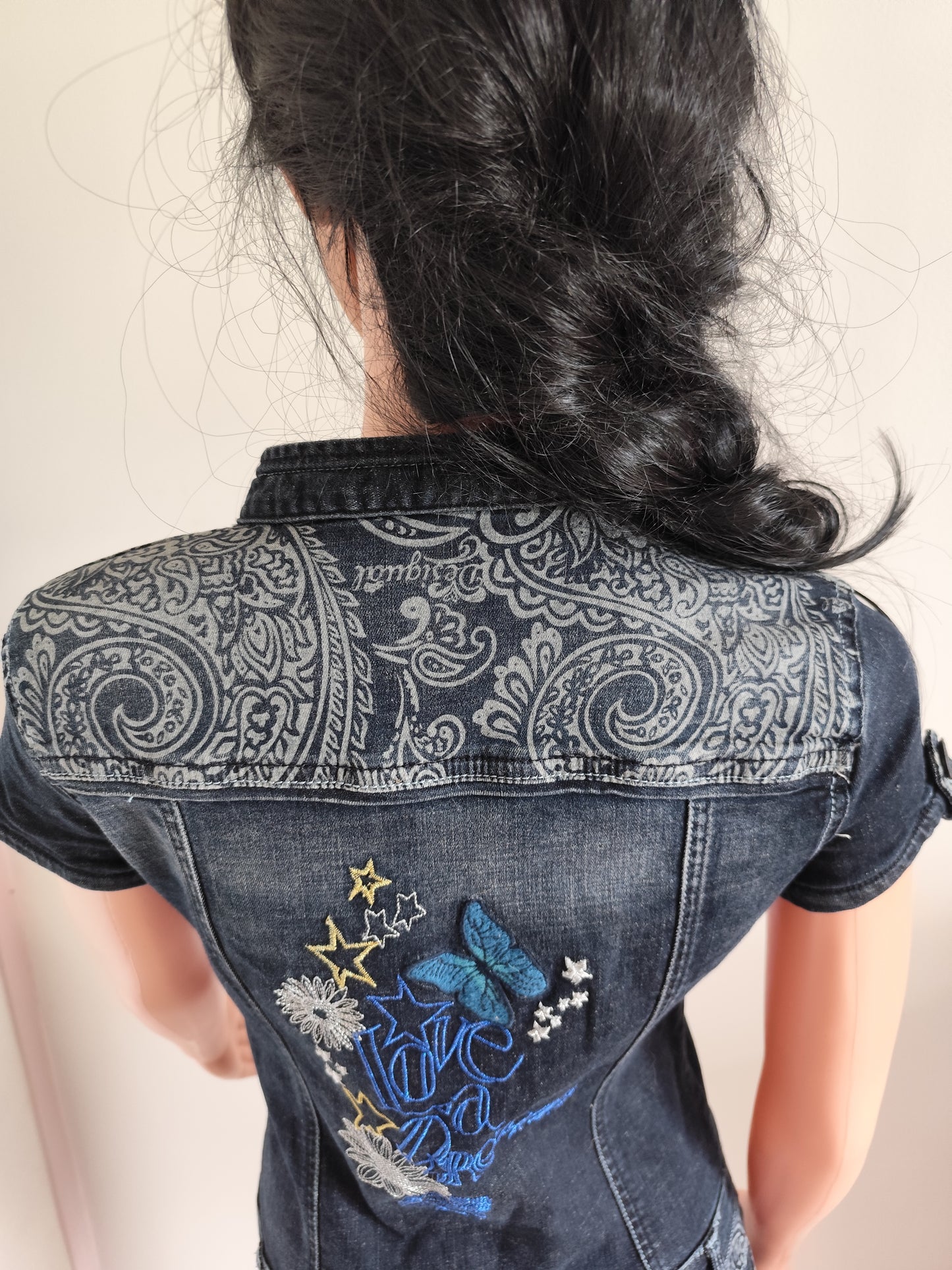 Robe en jean brodée – Desigual – S/M 36/38